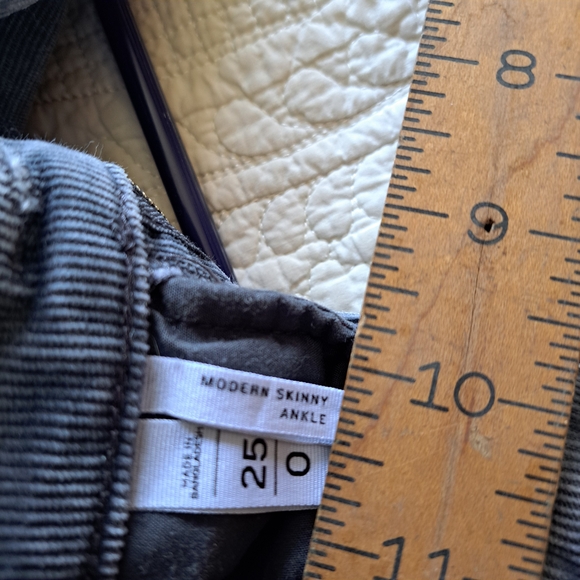 LOFT Charcoal Corduroy Pants - Picture 4 of 5